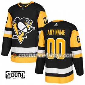 Adidas Maillot de Hockey Pittsburgh Penguins Personnaliser 2017-2018 Noir Authentic - Enfant